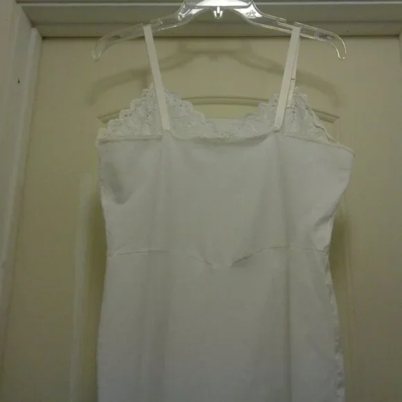 VINTAGE SWEET COTTON MIXED EYELET FULL SLIP 16/36